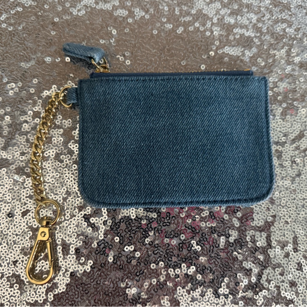 Stoney Clover Lane Denim Keychain Wallet